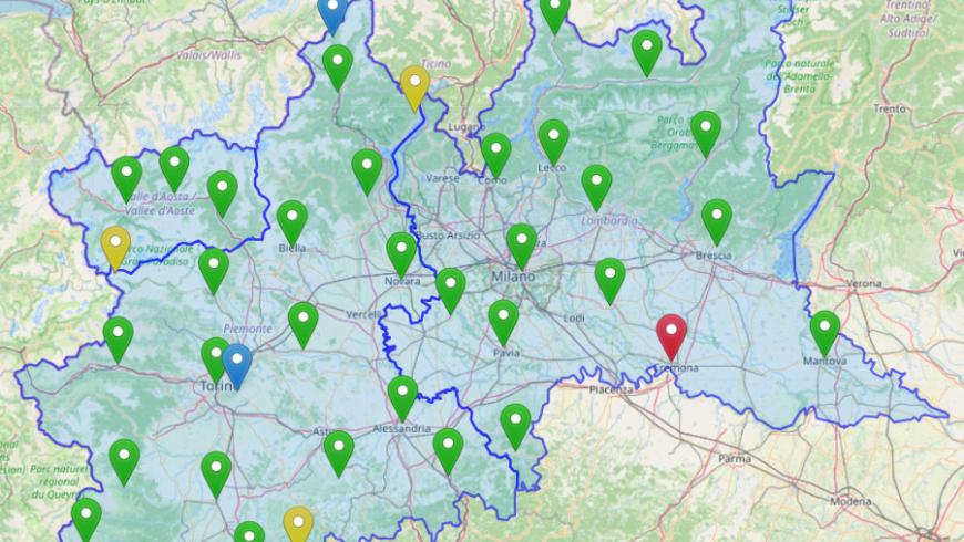 mappa stazioni GNSS