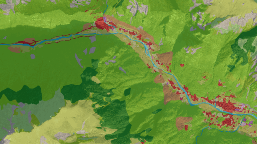 Mappa Land Cover Piemonte