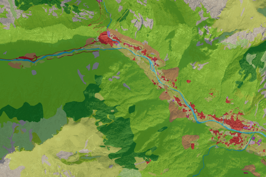 Mappa Land Cover Piemonte