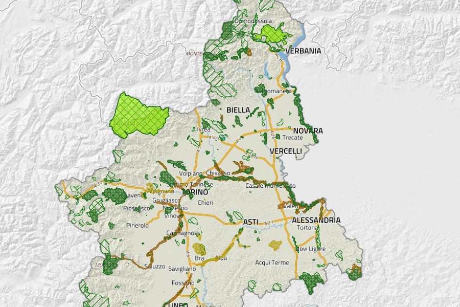 Mappa aree protette e siti Natura 2000
